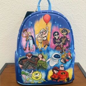 NWT Disney Pixar Couples Loungefly Backpack
